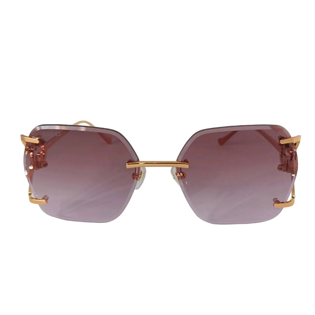 Gucci Women 1980s Pink Sunglasses