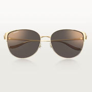 Cartier Panthère de Women Round Gold-Grey Sunglasses