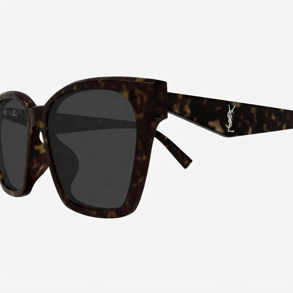 Saint Laurent Women SL M171/F 002 57 Havana Square Sunglasses