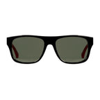 Gucci Men Square Frame Shiny Red Sunglasses
