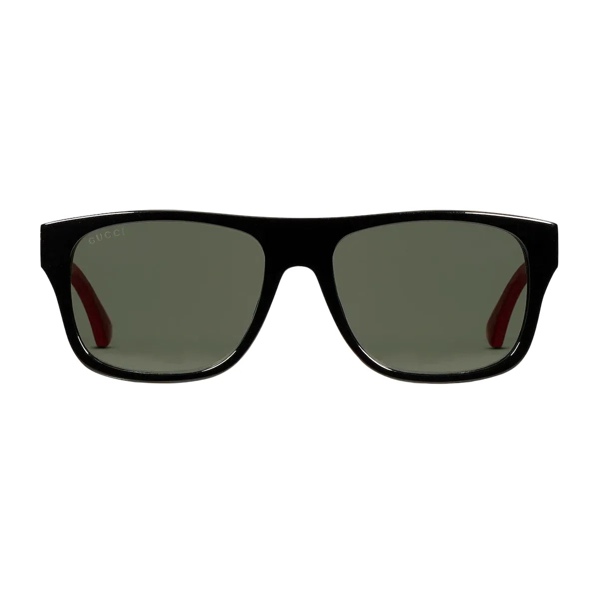 Gucci Men Square Frame Shiny Red Sunglasses