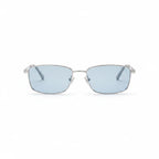 Gucci Unisex Rectangular Frame Silver Sunglasses