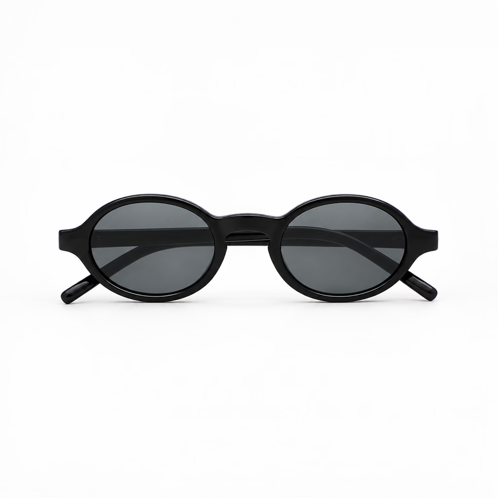 Saint Laurent SL M161 Unisex Black Oval Sunglasses