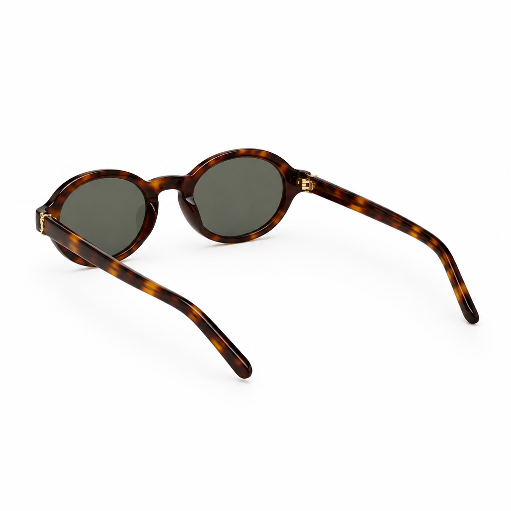 Saint Laurent Unisex SL M161 Oval Medium Havana Sunglasses