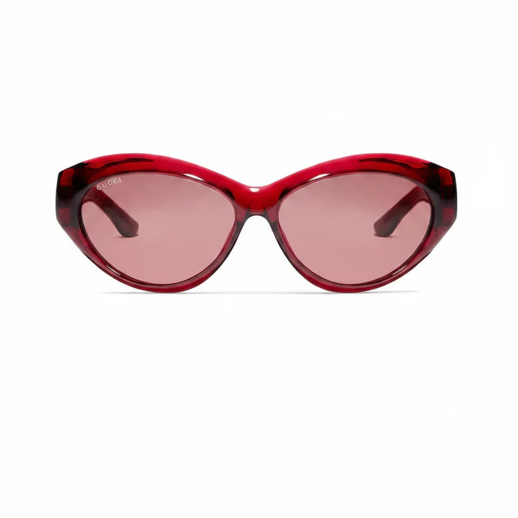 Gucci Women Cat Eye Frame Red Sunglasses