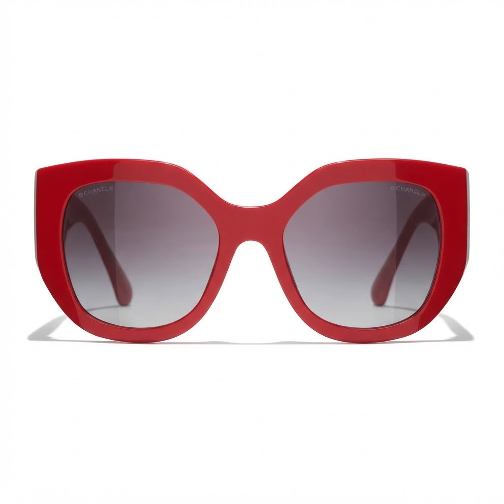Chanel Women Butterfly Red Sunglasses