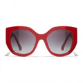 Chanel Women Butterfly Red Sunglasses