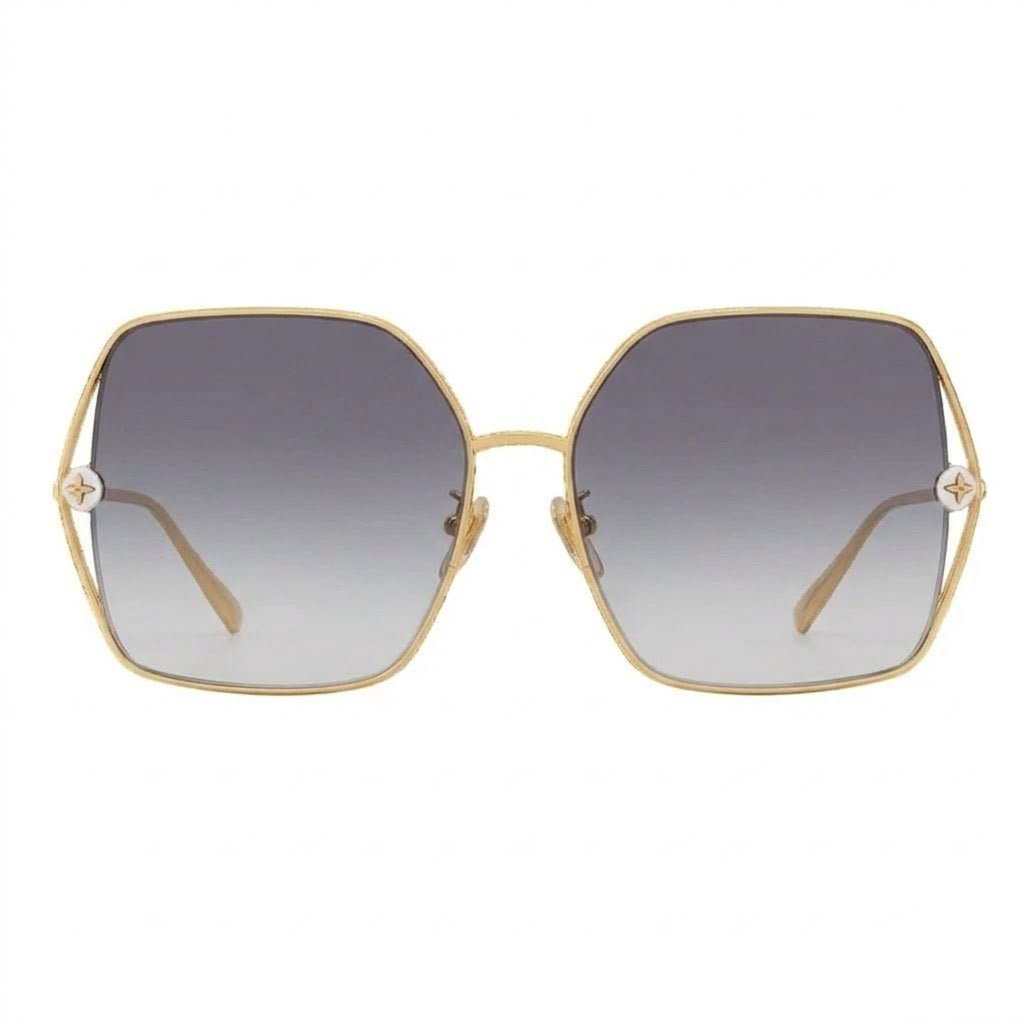 Louis Vuitton Women Square Frame Desert Grey Sunglasses