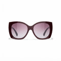 Chanel Women Square Red Sunglasses