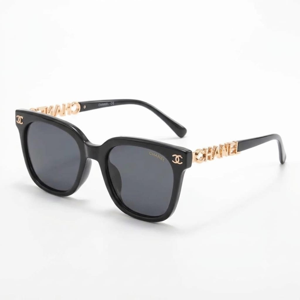 Chanel Women Classic Square Black Sunglasses
