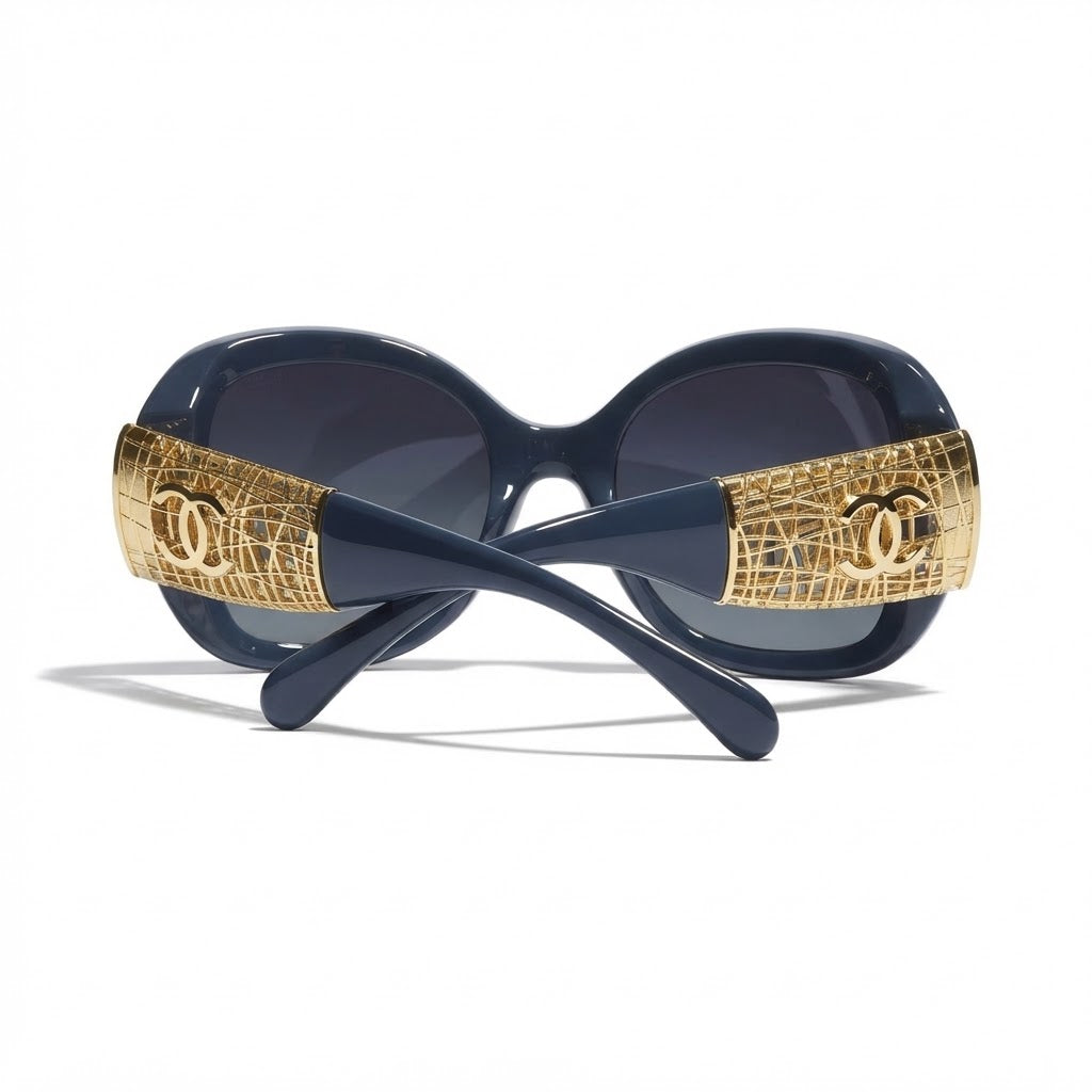 Chanel Women Butterfly Blue Sunglasses