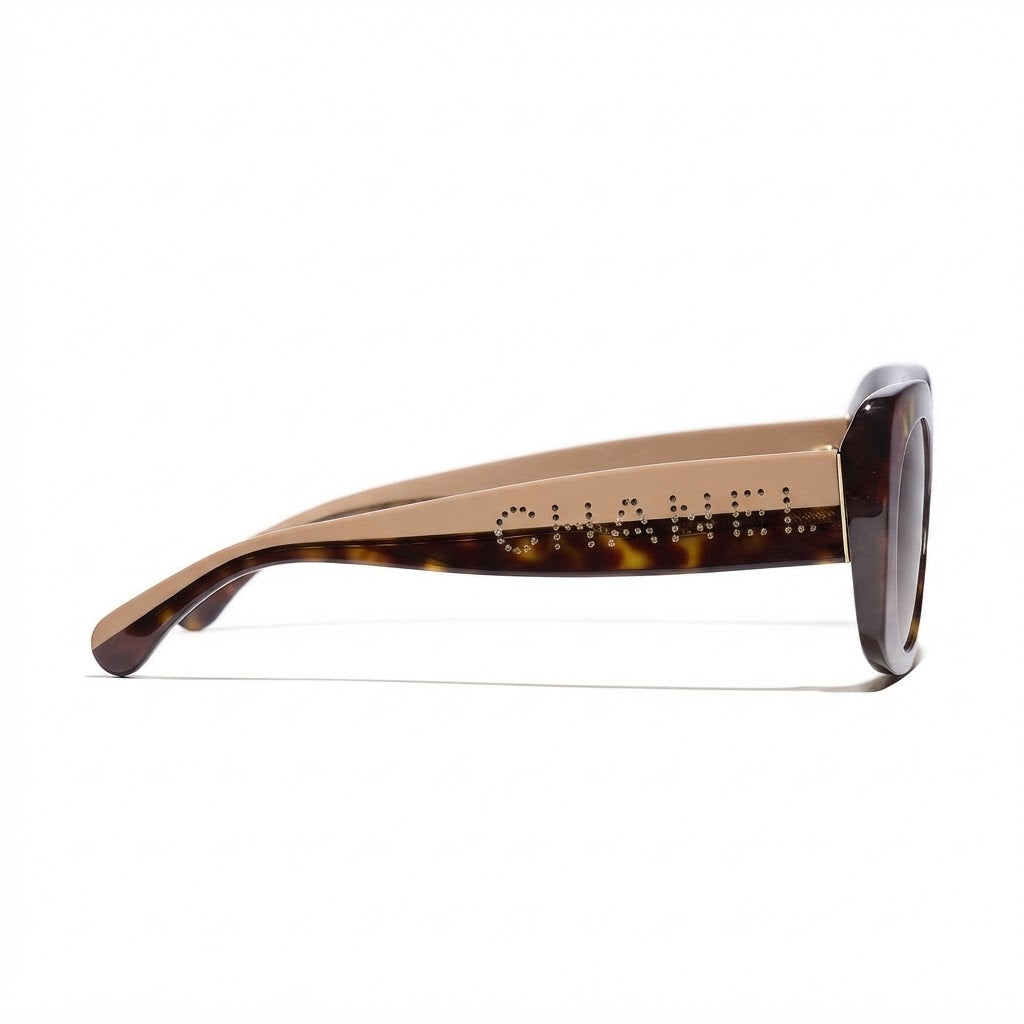 Chanel Women Square Brown  Sunglasses