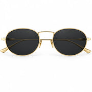 Saint Laurent Unisex SL 799 003 Gold Oval Black Sunglasses