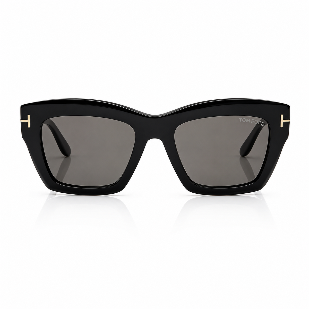 Tom Ford Women Butterfly Frame Black Sunglasses
