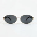 Chanel Women Oval Frame Dark Grey Sunglasses