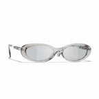 Chanel Women Oval Grey Sunglasses CH5565