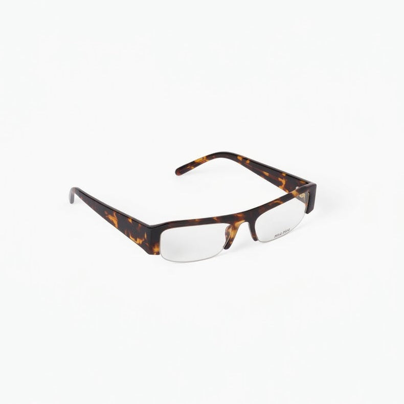 Miu Miu Vedette Women Blue-ray Transparent Lenses Honey Tortoiseshell Sunglasses