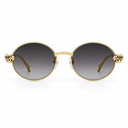 Cartier Panthère de C Women Round Grey Gradient Sunglasses