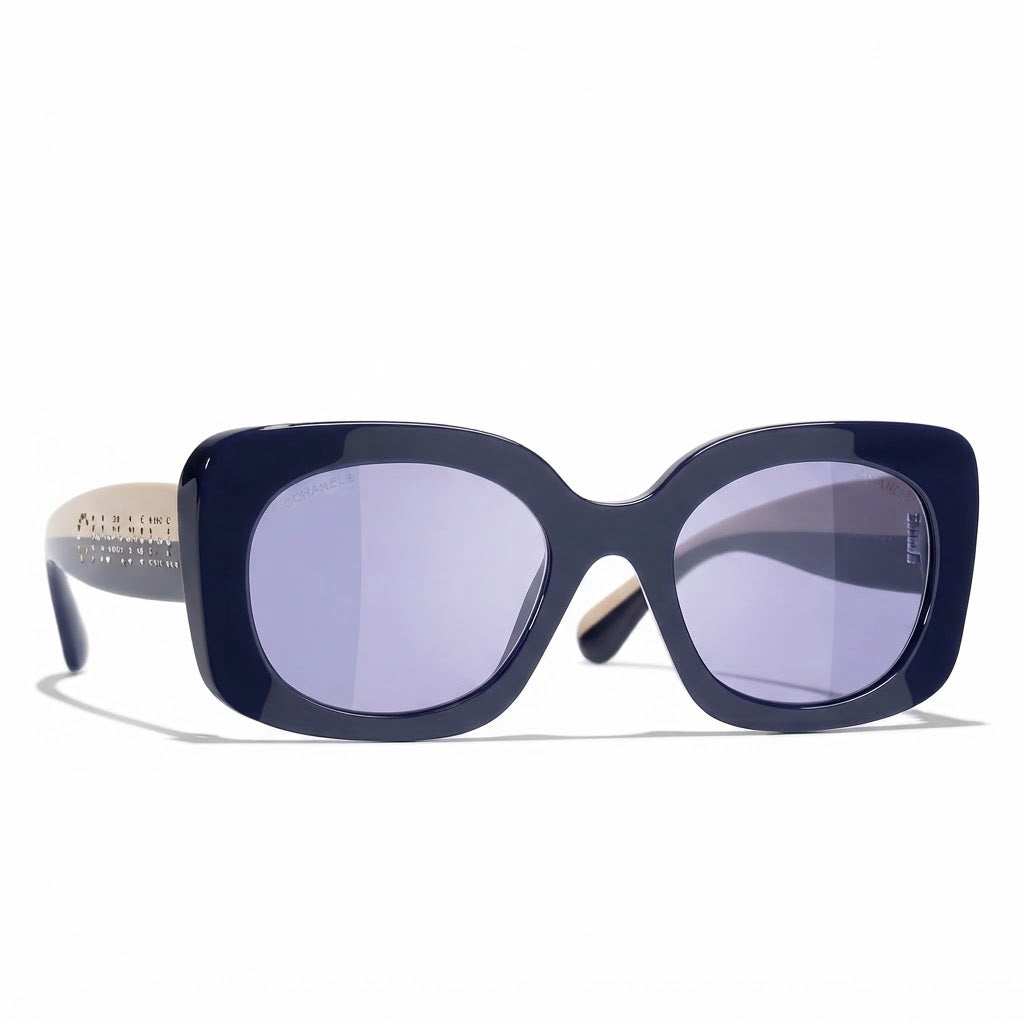 Chanel Women Square Blue Sunglasse