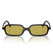 Miu Miu Regard MU 11ZS Women Rectangular Black / Olive Green Sunglasses 