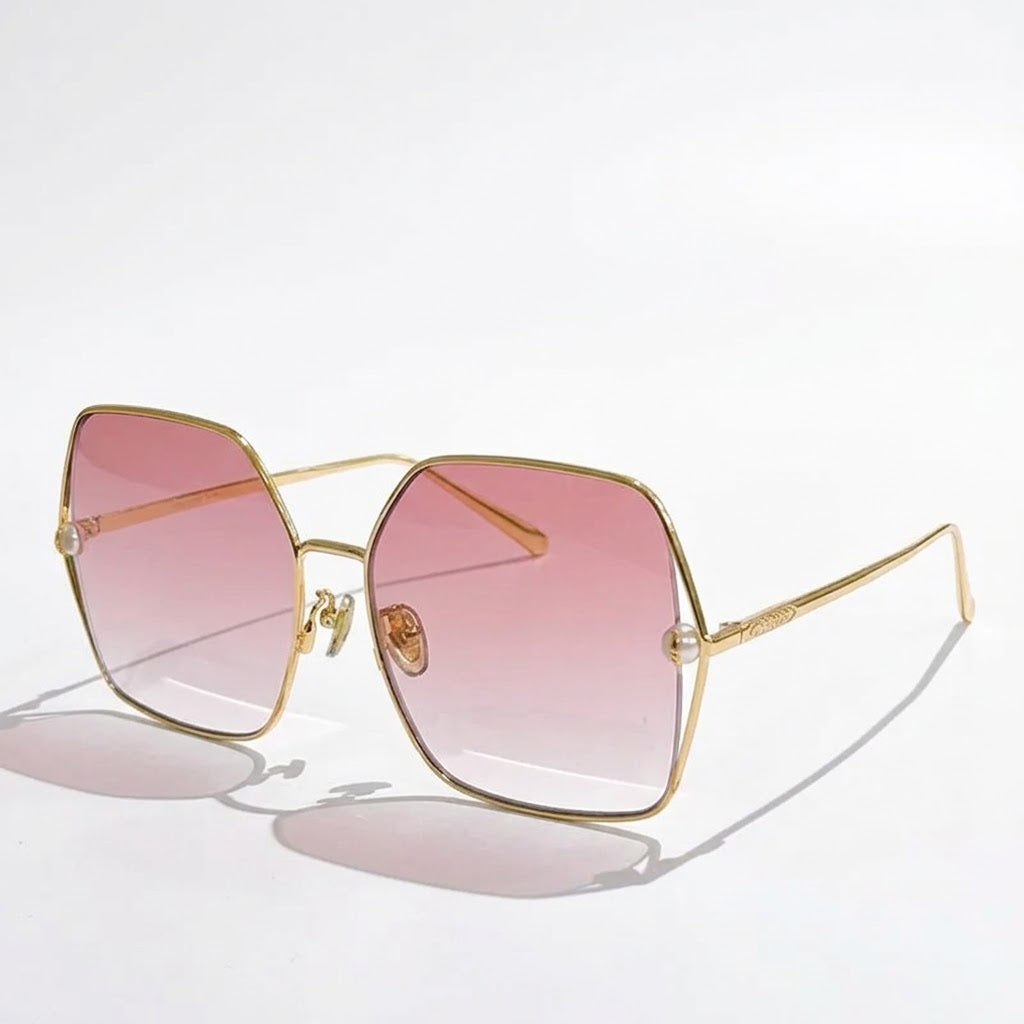 Louis Vuitton Women Square Frame Desert Pink Sunglasses