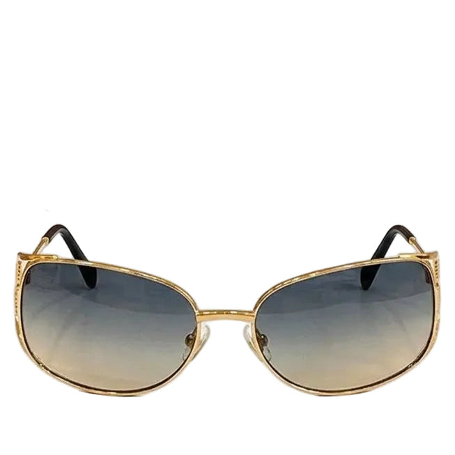 Miu Miu Women's MU148AV Cut-Out Metal Aviator Gold / Gradient Blue-Brown Sunglasses