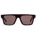 Gucci Men Square Frame Brown Tortoiseshell Sunglasses