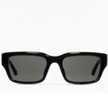 Gucci Men Rectangular Frame Deep Black Sunglasses