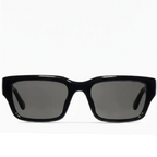 Gucci Men Rectangular Frame Deep Black Sunglasses