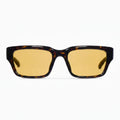 Gucci Men Rectangular Frame Brown Tortoiseshell Sunglasses