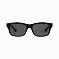 Gucci Men Rectangular Polish Black Sunglasses