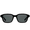 Gucci Men Rectangular Frame Polish Black Sunglasses
