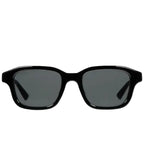 Gucci Men Rectangular Frame Polish Black Sunglasses
