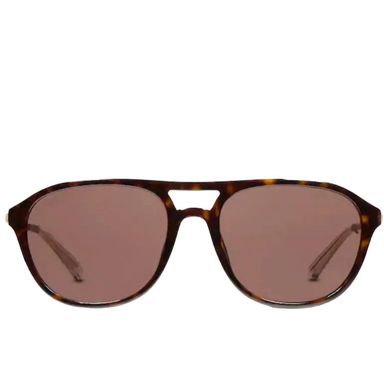 Gucci Men Specialized-fit Navigator Brown Tortoiseshell Sunglasses