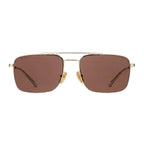 Gucci Men Specialized-fit Navigator Gold Sunglasses