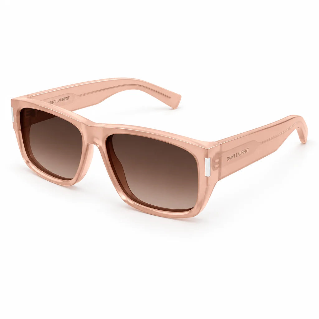 Saint Laurent SL 689 Men Square Orange Sunglasses