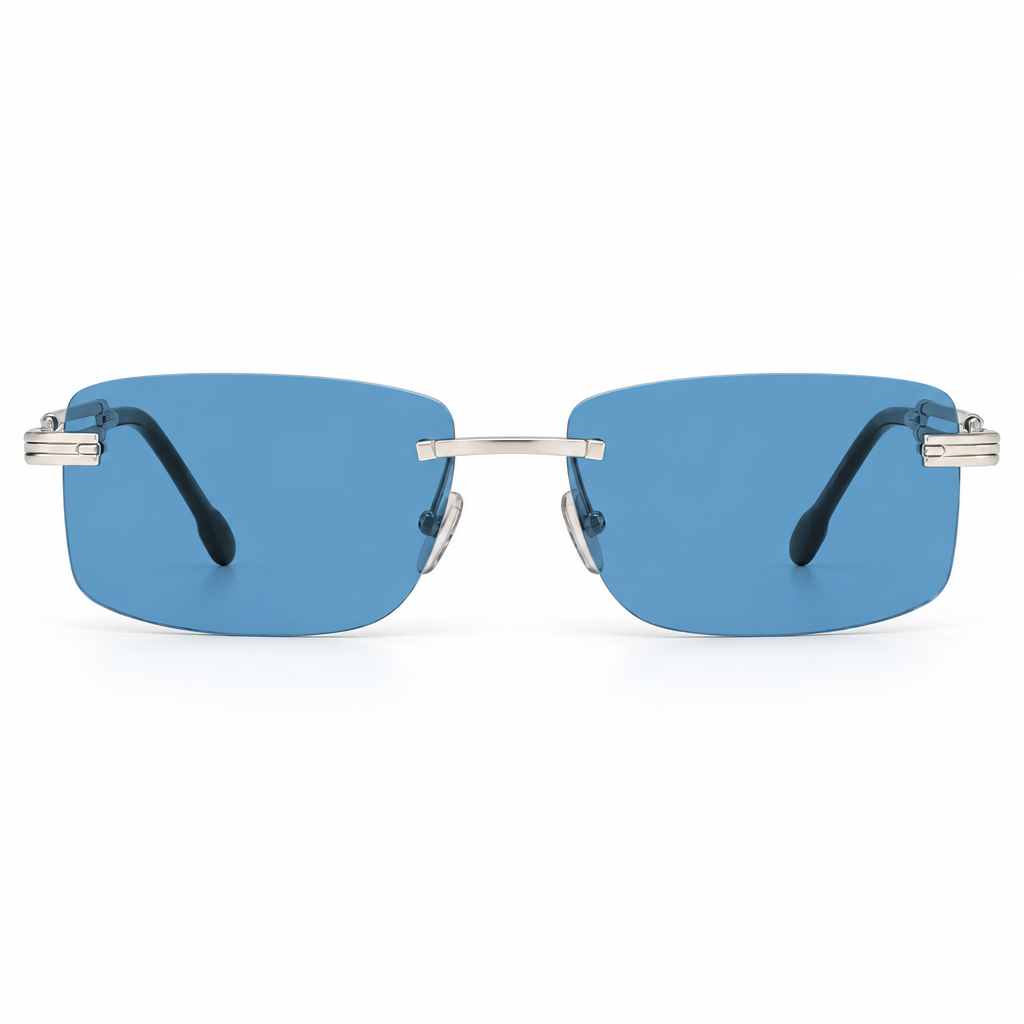 FRED Force 10 Unisex Geometric Blue Sunglasses