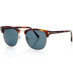Tom Ford Men Round Square Frame Blonde Havana Sunglasses