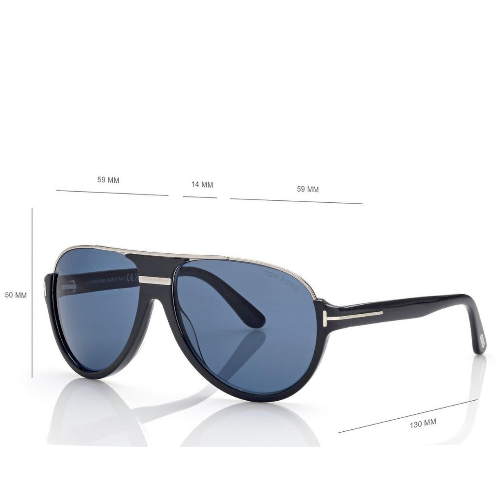 Tom Ford Men Mask Frame Grey Sunglasses