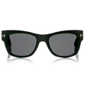 Tom Ford Women Square Frame Black Horn Sunglasses