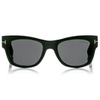 Tom Ford Women Square Frame Black Horn Sunglasses