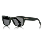 Tom Ford Women Square Frame Black Horn Sunglasses
