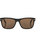 Tom Ford Men Square Frame Black Sunglasses