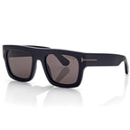 Tom Ford Men Square Frame Matte Black Sunglasses