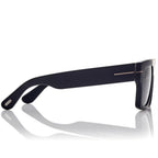 Tom Ford Men Square Frame Matte Black Sunglasses