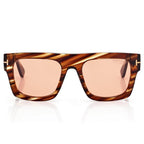 Tom Ford Men Navigator Frame Blonde Havana Sunglasses