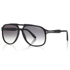 Tom Ford Women Navigator Frame Matte Black Sunglasses