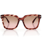 Tom Ford Women Square Frame Brown Sunglasses