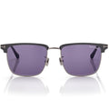 Tom Ford Men Rimless Frame Shiny Mastic Black Sunglasses