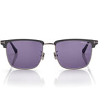 Tom Ford Men Rimless Frame Shiny Mastic Black Sunglasses